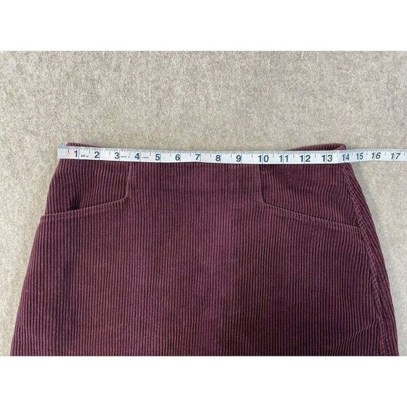 AG Adriano Goldschmied Womens Corduroy Skirt With Pockets Maroon Size 26R - Picture 8 of 9